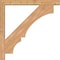 Ekena Millwork Balboa Block Smooth Bracket w/ Offset Brace, Western Red Cedar, 5 1/2"W x 44"D x 44"H BKT0604X44X44BOA05SWR - alternate 2